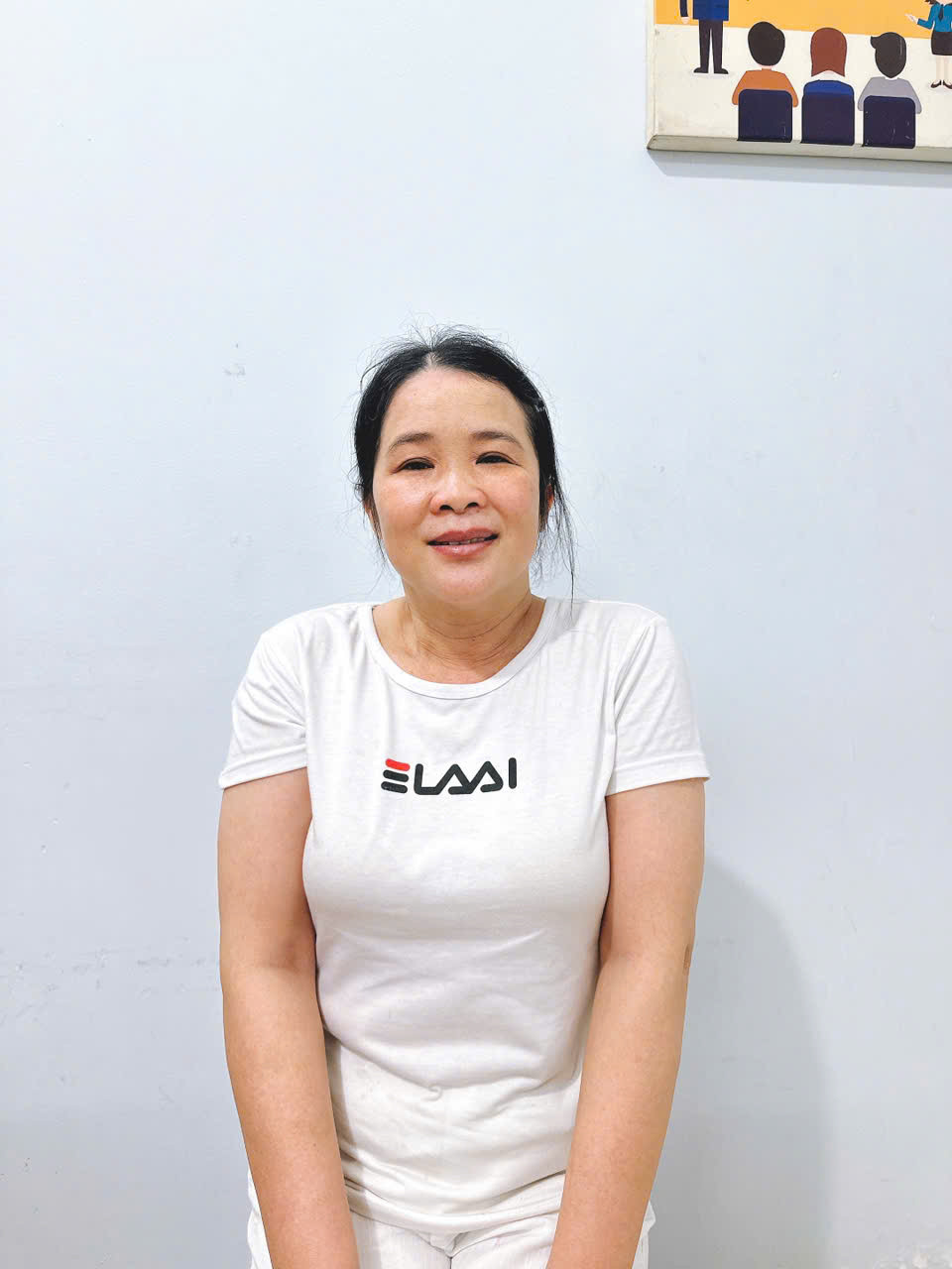 Chị Hoa, sinh năm 1981 quê Quảng Bình chuyên giúp việc nhà và chắm sóc người bệnh