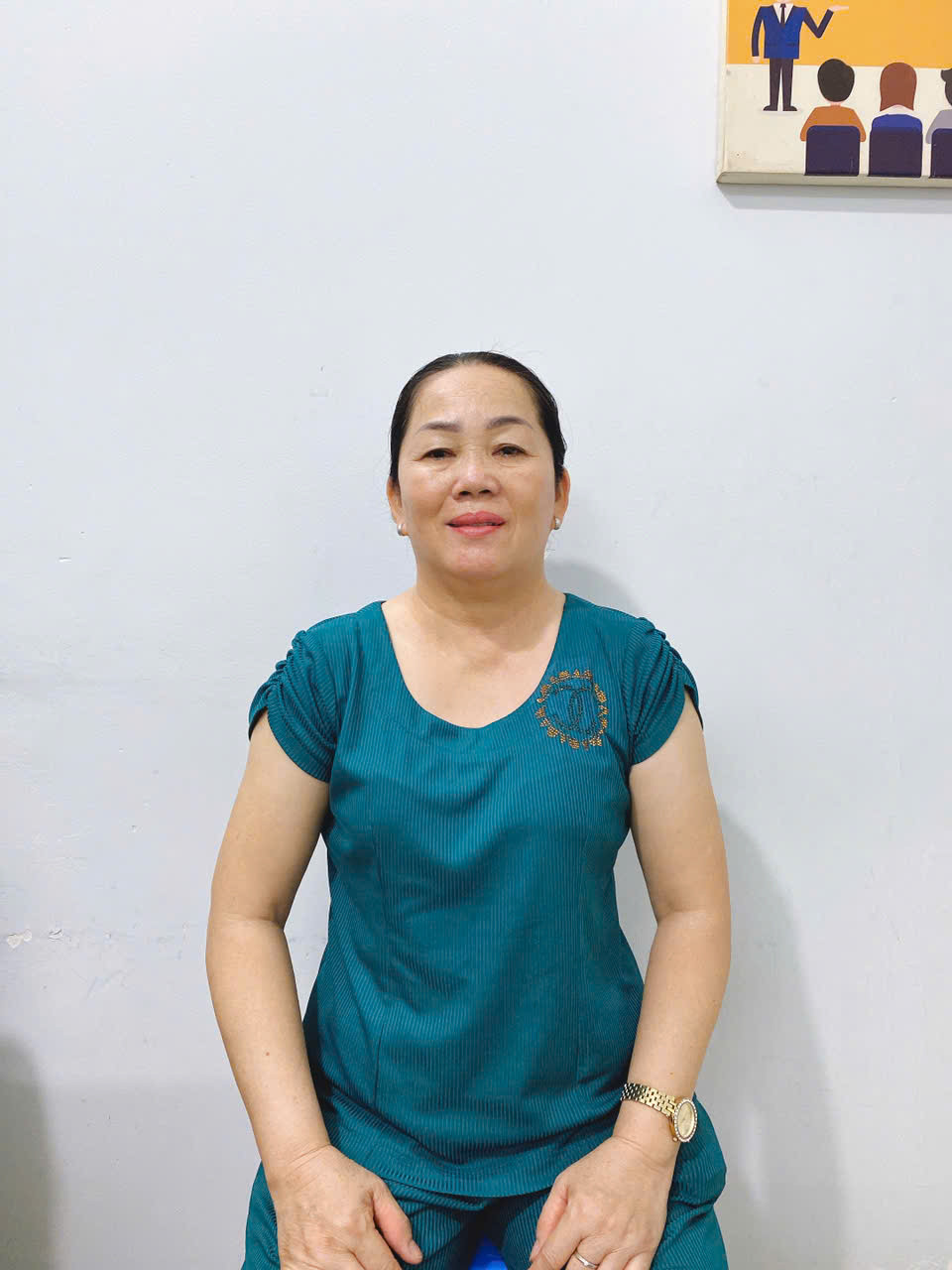 Cô Thủy quê Ninh Thuận làm việc ổn định, sức khỏe tốt, yêu thương bé