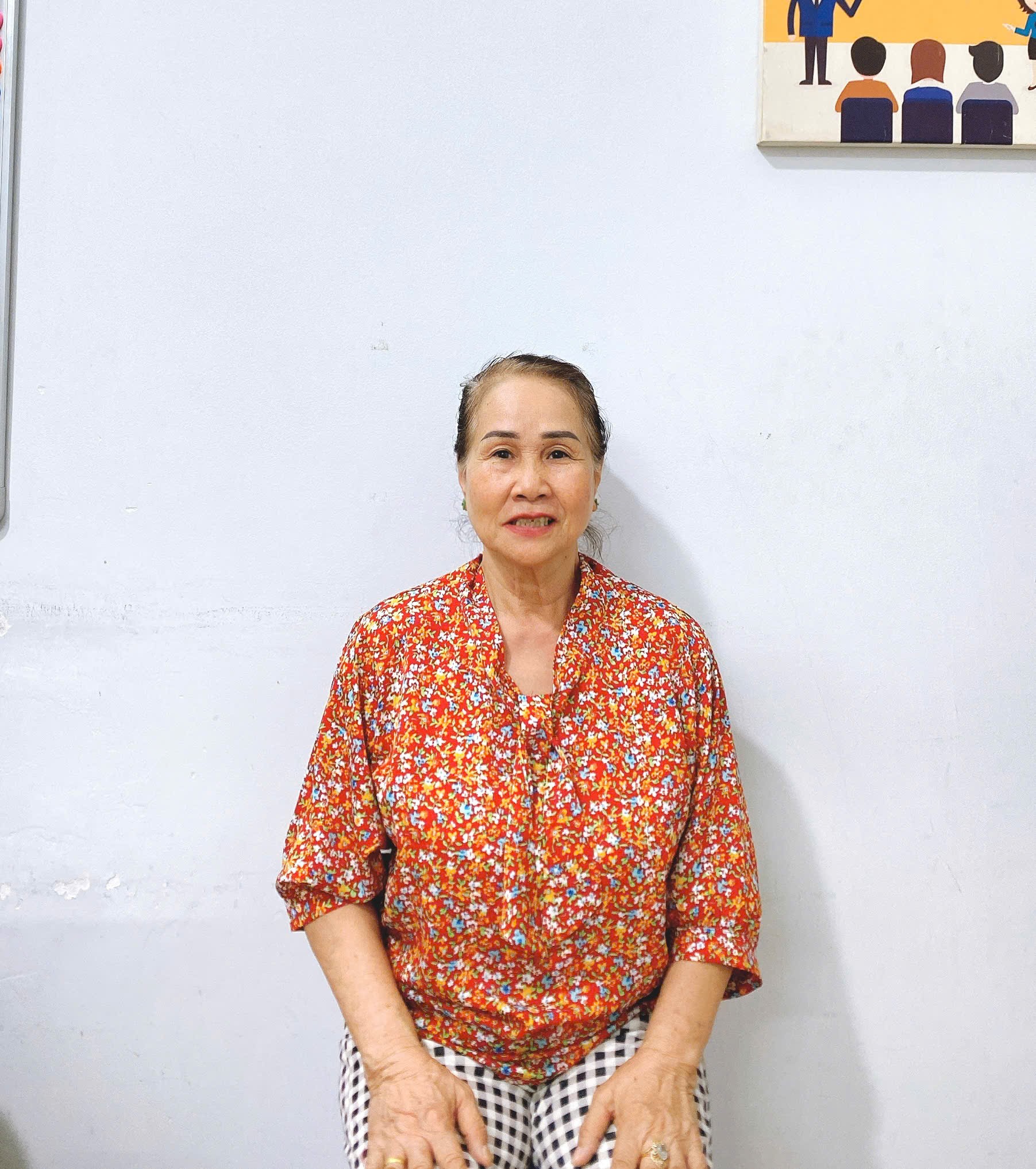 Cô Huệ người Bắc chuyên chăm ông bà