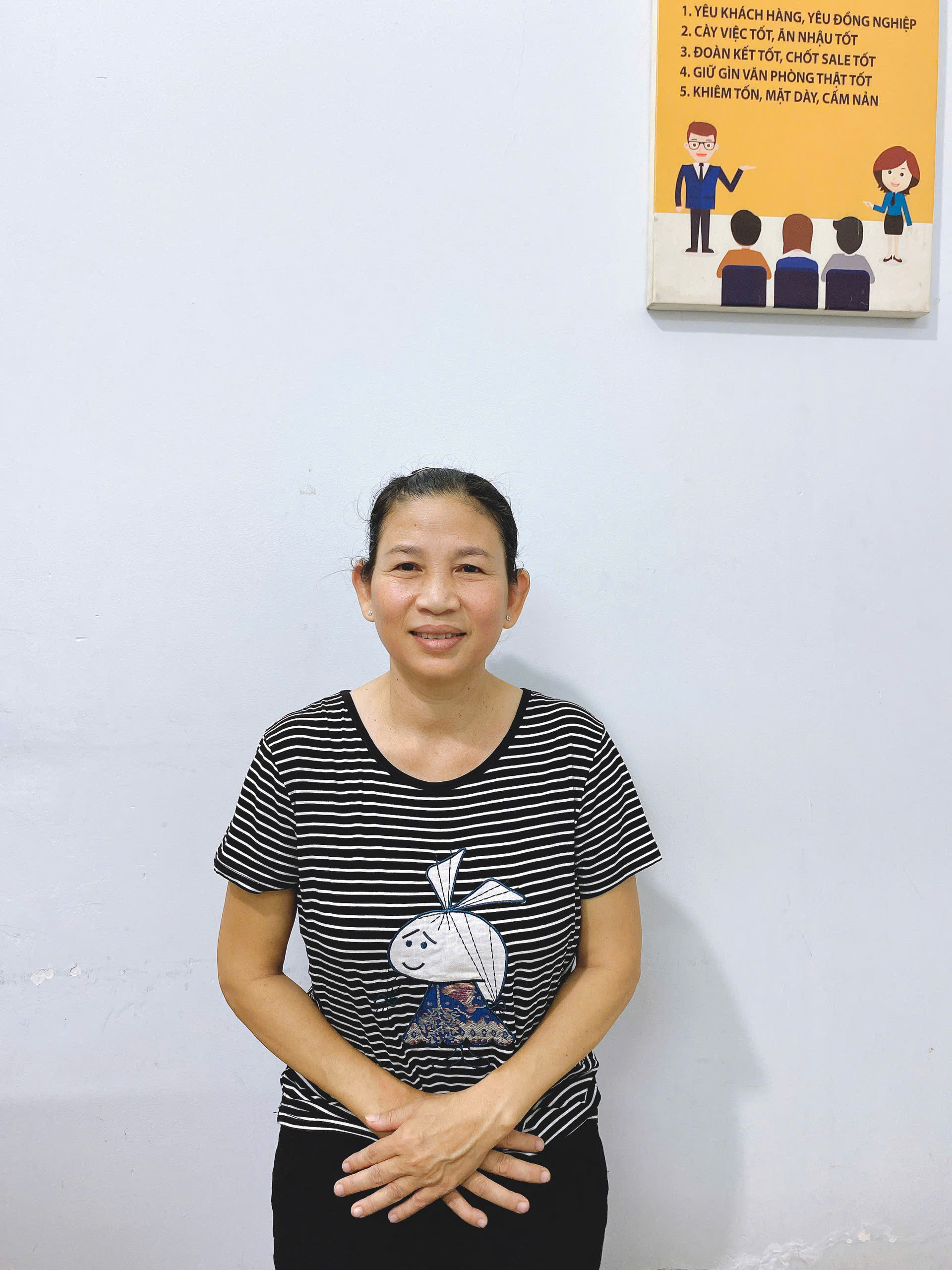 Chị Chi - giúp việc tận tâm, chồng mất đi làm nuôi con không vướng bận