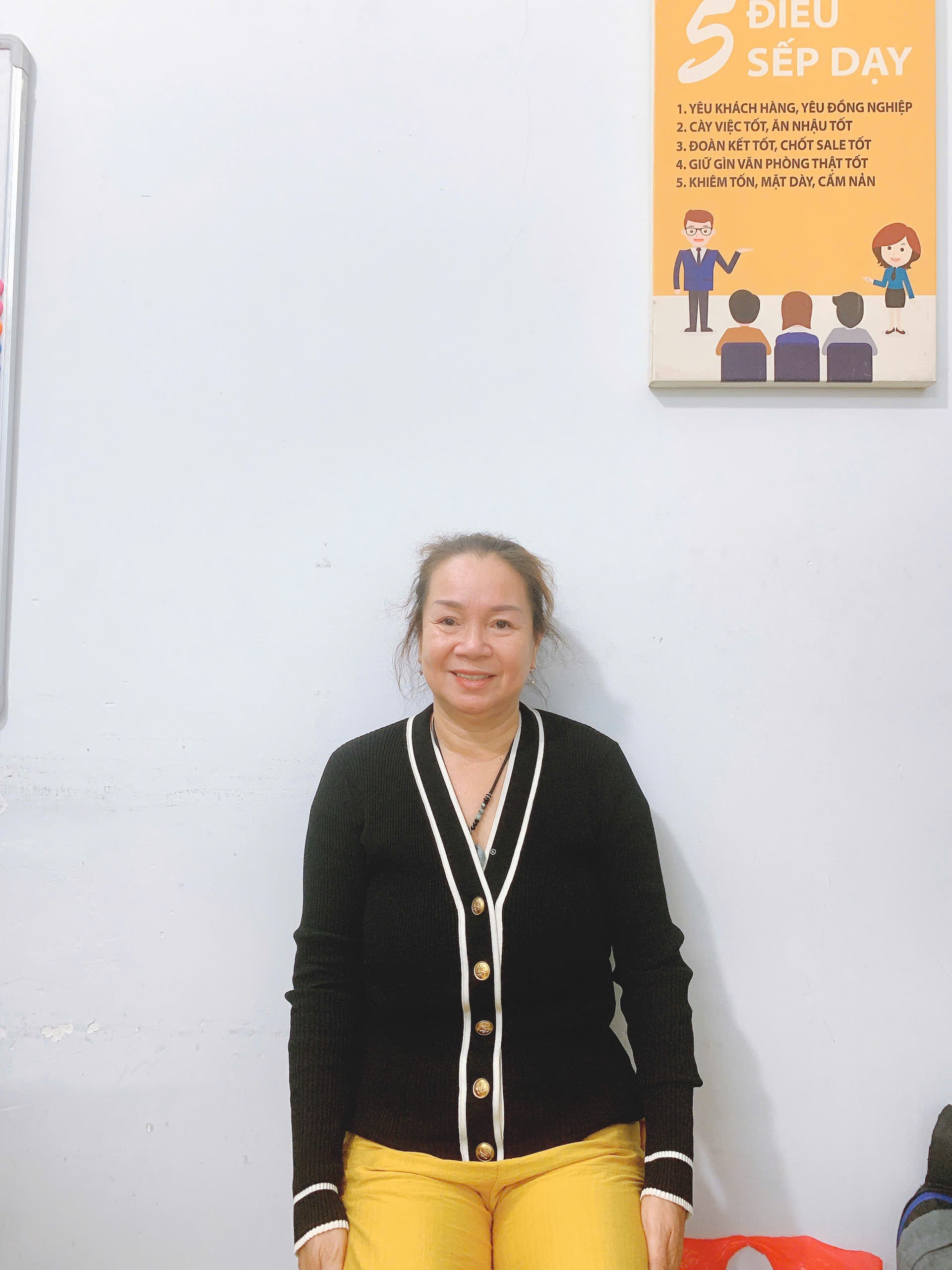 Cô Lan quê miền Trung giỏi việc nhà