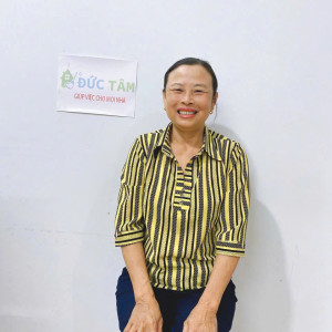 Chị Hiệp, sinh năm 1971, quê Đắk Lắk - Công việc mong muốn: giúp việc nhà ,phụ chăm bé