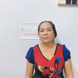 Cô Diệu, sinh năm 1960 ( tuổi thật 1971)quê Hậu Giang - Công việc mong muốn: giúp việc nhà phụ chăm bé.