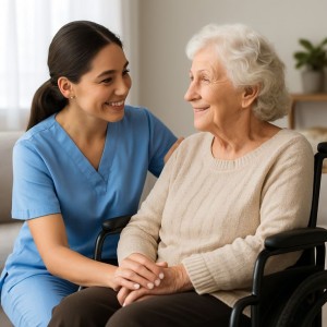 Nhà em cần tuyển chị chăm sóc bà nhận ở lại tại quận 4.