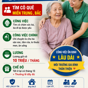 CẦN TUYỂN GẤP ĐI LÀM NGAY TÌM CÔ QUÊ MIỀN TRUNG , BẮC: 0978609760