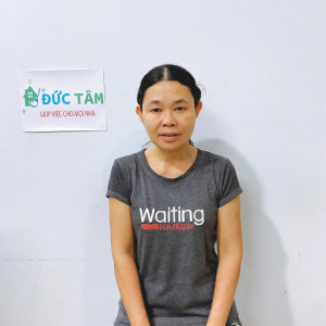 Cô Loan – Sinh năm: 1975 – Quê: Nghệ An - Công việc phù hợp: giúp việc nhà, phụ chăm em