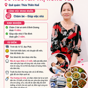 Cô Nhận Chăm Em Bé Hay Giúp Việc Nhà Đêu Được: 0906906537
