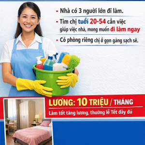 Cần Tuyển Gấp Chị Giúp Việc Nhà Tại Q1 : 0978609760 ( Có Zalo)