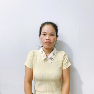 Chị Phêne, sinh năm 1984, quê Trà Vinh - Giúp việc nhà, phụ chăm bé