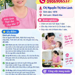 CHỊ GIÚP VIỆC NHÀ, CHĂM EM BÉ ĐÊÙ ĐƯỢC: 0906906537( có zalo)
