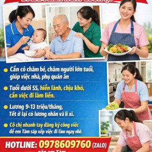 LƯƠNG 9-13 TRIỆU / THÁNG : 0978609760 ( Có zalo)