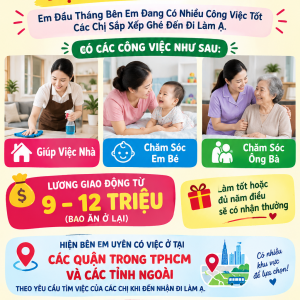 Em Đầu Tháng Bên Em Đang Có Nhiều Công Việc Tốt Các Chị Sắp Xếp Ghé Đến Đi Làm Ạ.