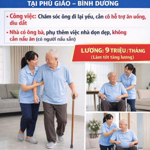 TÌM CHỊ CHĂM SÓC ÔNG TẠI PHÚ GIÁO BÌNH DƯƠNG